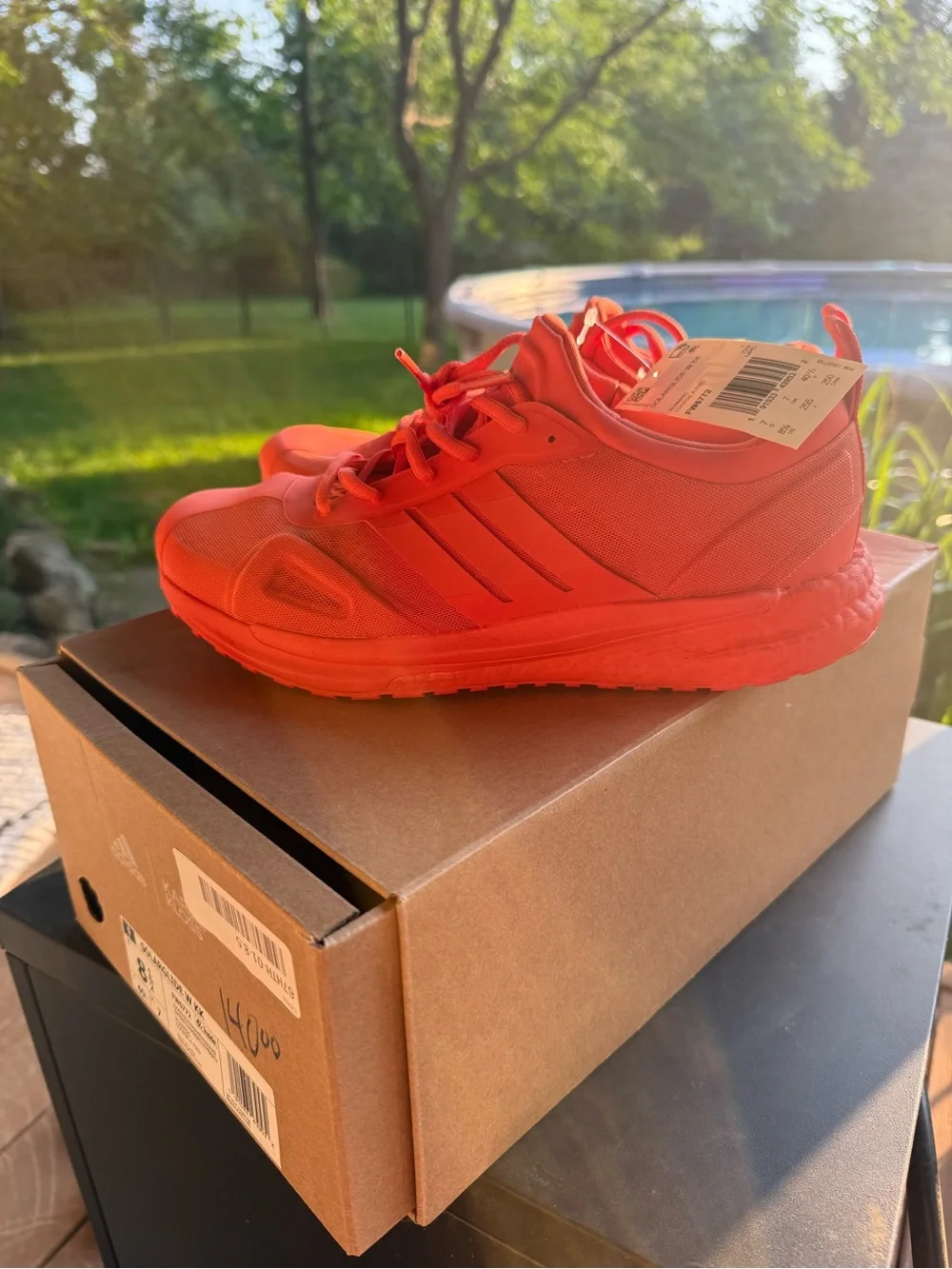 Adidas Karlie Kloss Solarglide Bright Red Athletic Sneakers